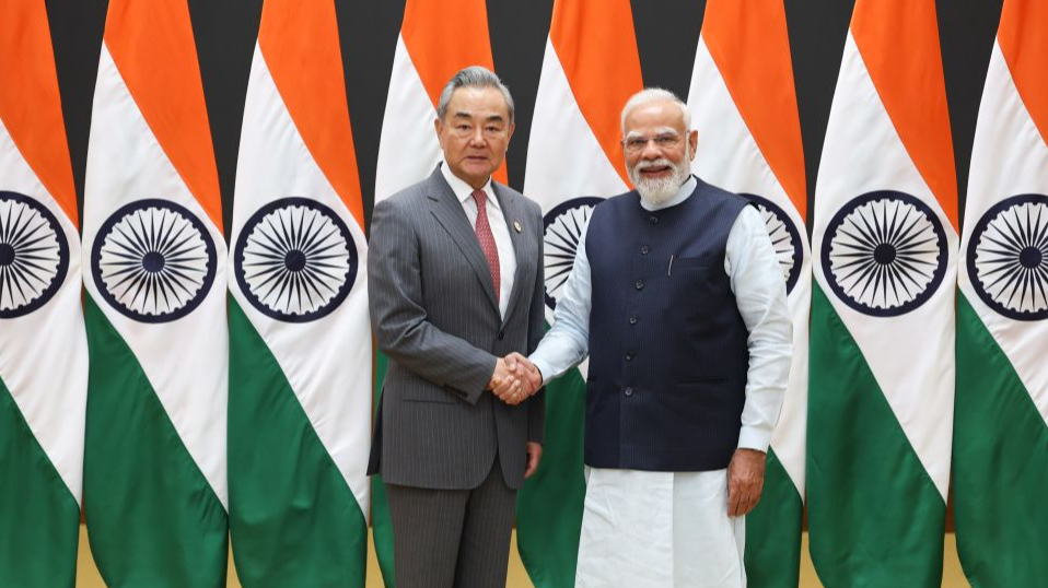 Indian Prime Minister Narendra Modi met with Wang Yi